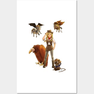 Tammy And Her Critters Tame The West Posters and Art